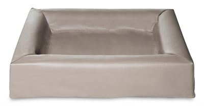 Funda para cesta para perros Bia Bed de piel sintética color topo