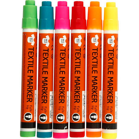Empresa creativa https: www.cchobby.nl rotuladores textiles-grosor de línea-2-4-mm-colores-neón-6-piezas-1-caja