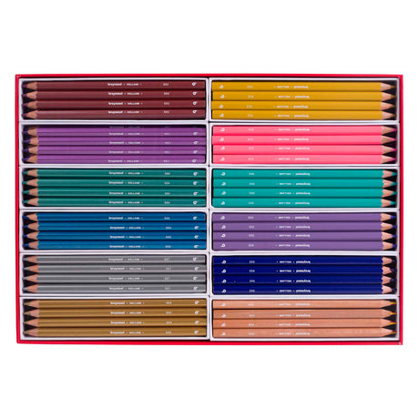 Bruynzeel mega set de lápices de colores metalizados colores de tendencia