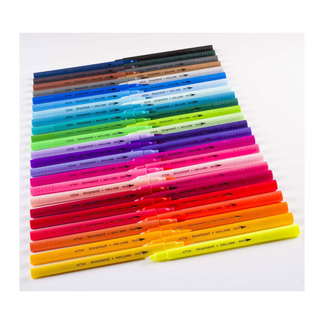 Bruynzeel creatives juego de rotuladores de punta fina, 48 colores