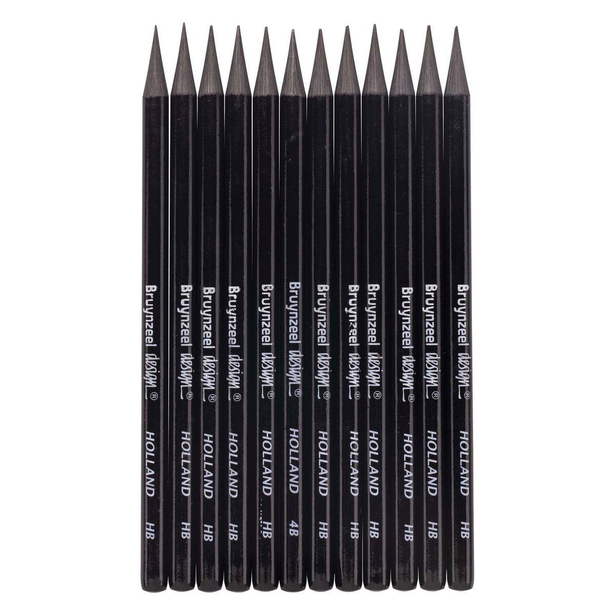 Rotulador de grafito Bruynzeel design grafito hb - 12 uds.
