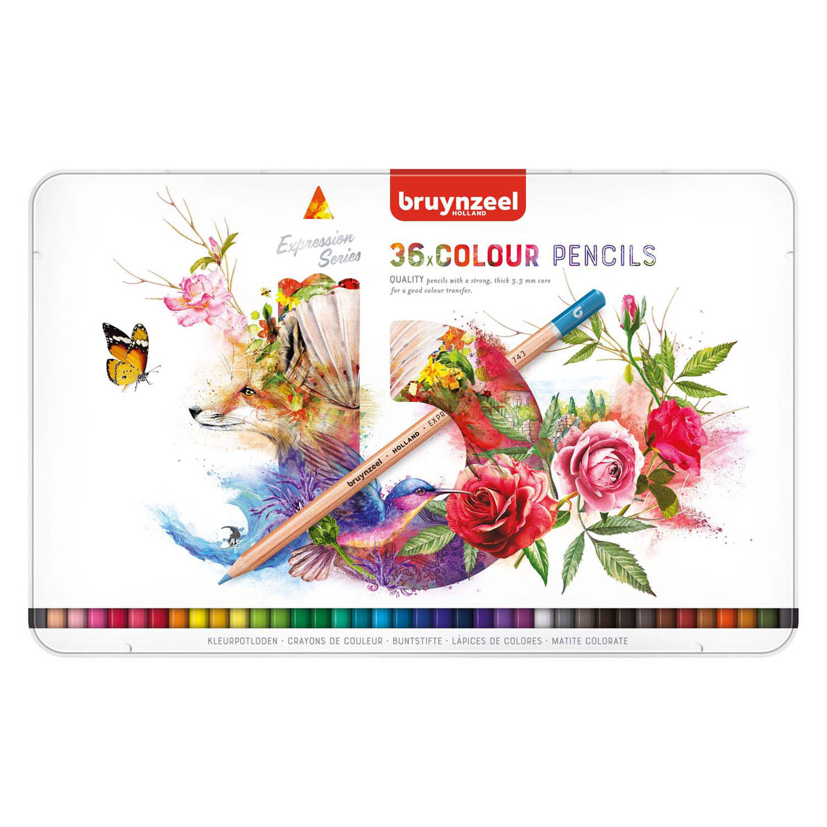 Bruynzeel lapices de colores 36uds expresión para adulto