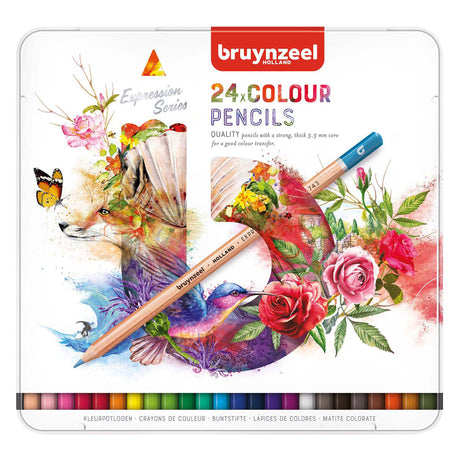 Bruynzeel lapices de colores expresión lata 24