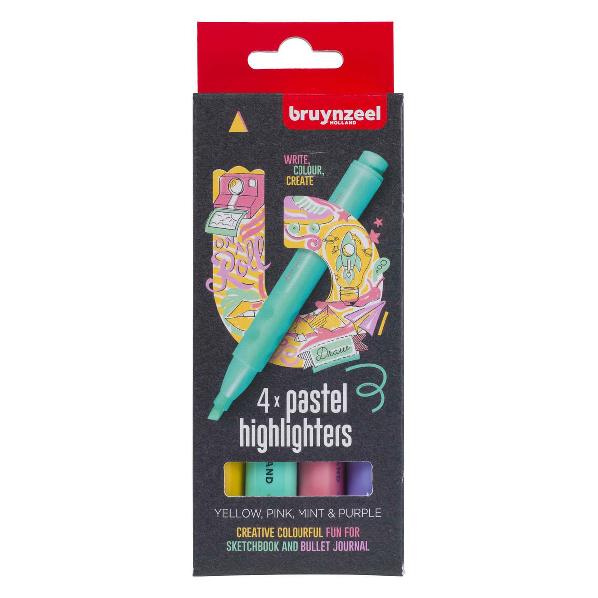 Bruynzeel set iluminador pastel 4 colores