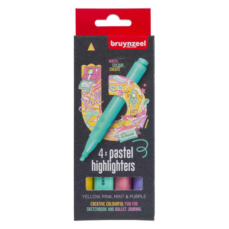 Bruynzeel set iluminador pastel 4 colores