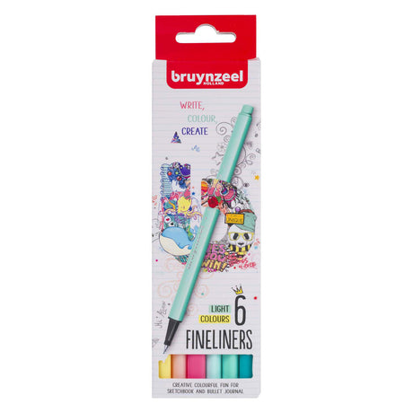 Bruynzeel set de rotuladores claros 6 colores