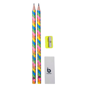 Juego de lápices de grafito Bruynzeel neón