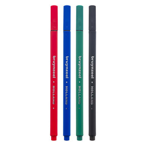 Juego de rotuladores finos Bruynzeel 4 colores
