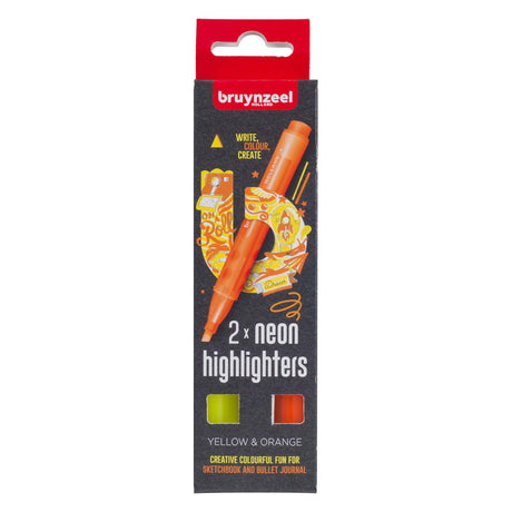 Bruynzeel set de iluminadores 2 colores - amarillo y naranja