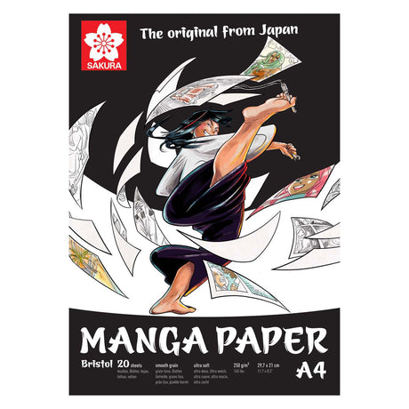 Papel manga Sakura a4, 250g, 20 hojas