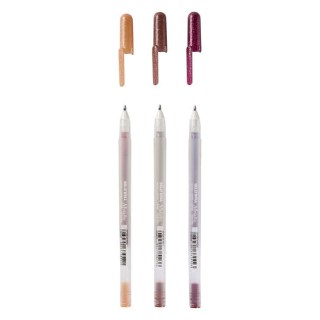 Sakura gelly roll metalizado set de 3 bolígrafos de gel naturaleza