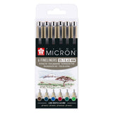 Plumier Sakura pigma micron 05 con 6 colores tierra