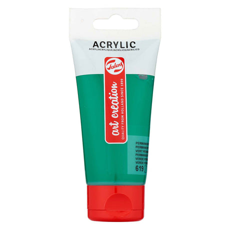 Pintura acrílica Talens art Creation tubo 75 ml, verde oscuro permanente (619)