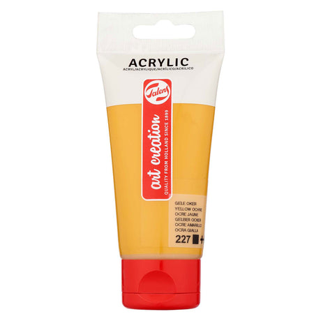 Pintura acrílica Talens art Creation tubo de 75 ml, ocre amarillo (227)