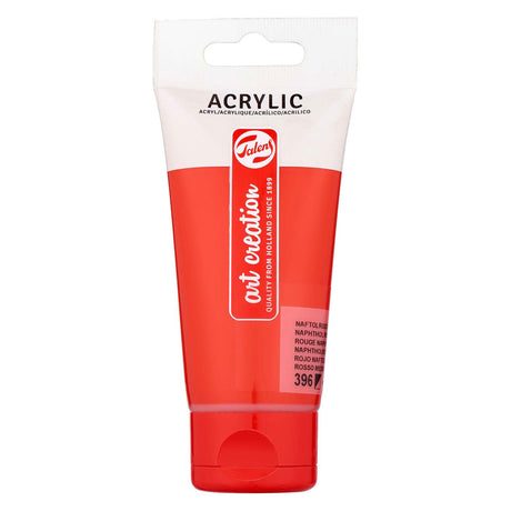 Pintura acrílica Talens art Creation tubo de 75 ml, rojo naftol medio (396)