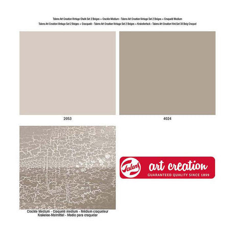 Talens art Creation vintage set 2 beiges y craquelado