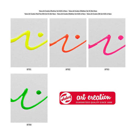 Talens set delineador efecto creación artística 4x28ml neón