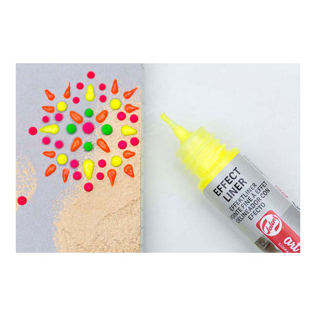 Talens set delineador efecto creación artística 4x28ml neón
