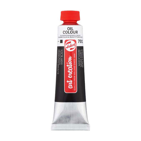 Pintura al óleo Talens art Creation tubo 40ml negro marfil 701
