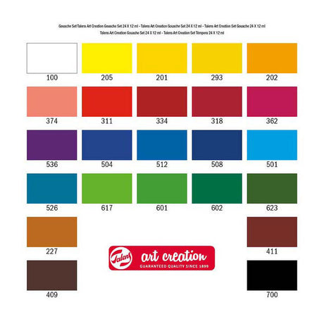 Set gouache creación artística Talens 24x12ml