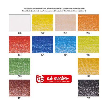 Set de 12 lápices de colores Talens Art Creation.