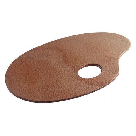 Paleta Talens madera ovalada 25x35cm.