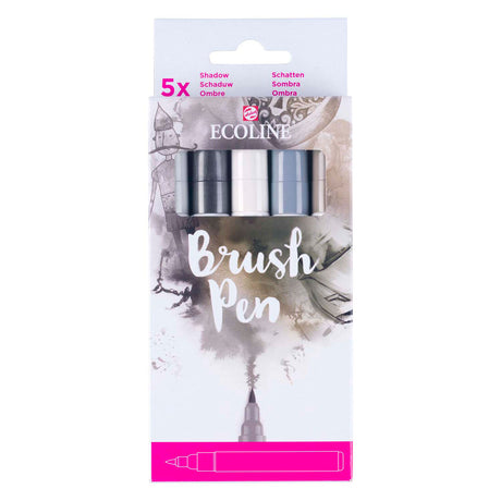 Juego de pinceles Ecoline sombra | 5 colores