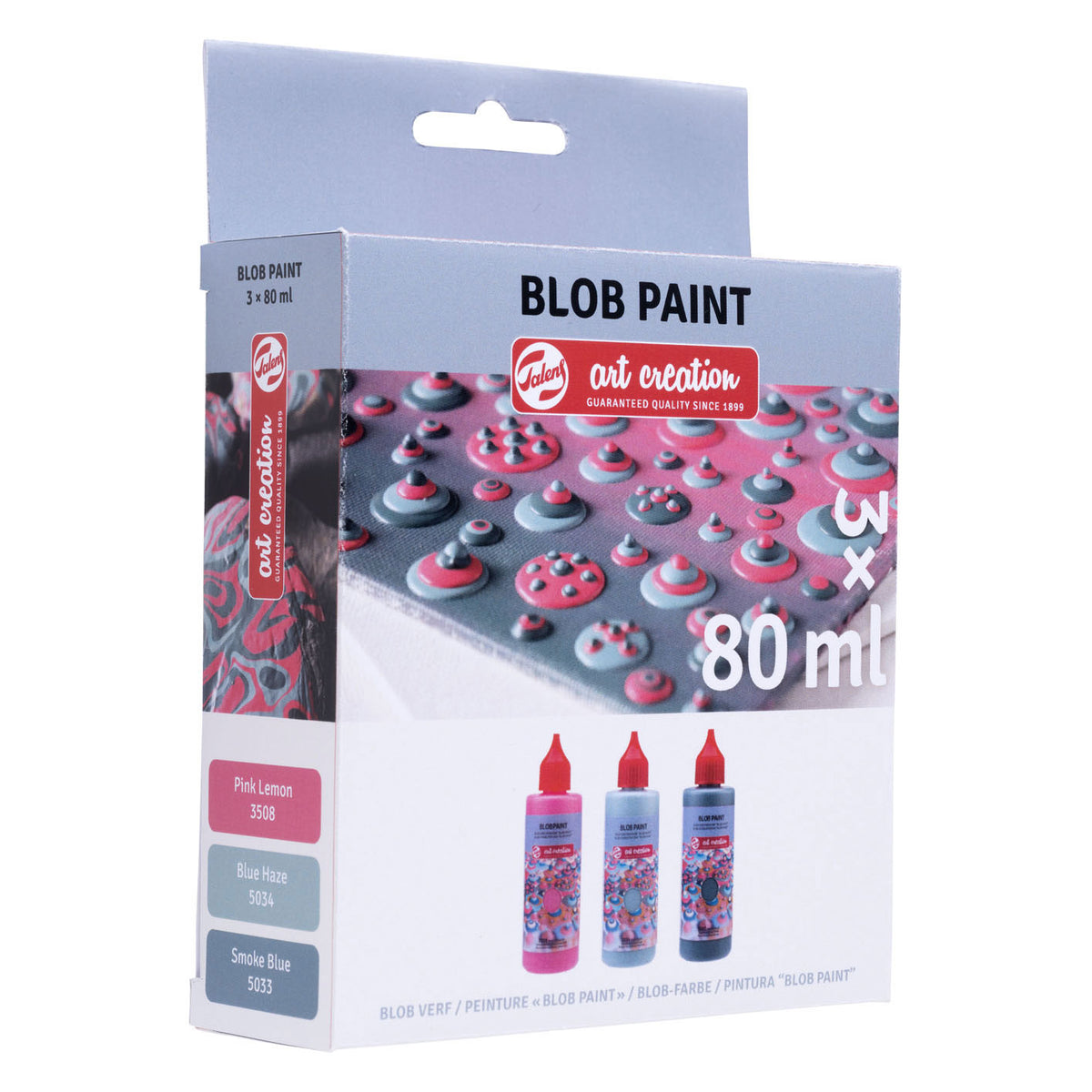 Pintura Blob Talens Art Creation rosa, 3 partes.