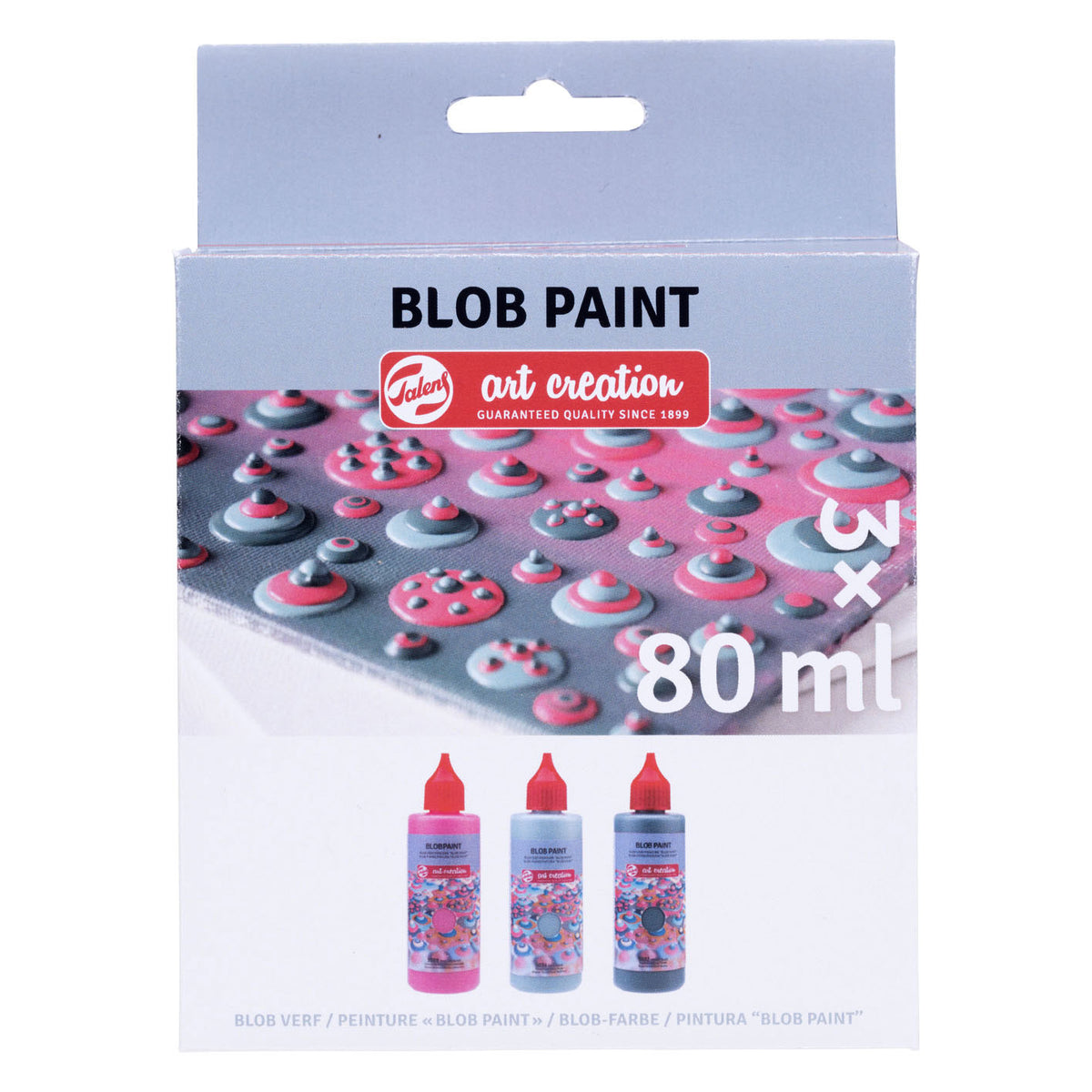 Pintura Blob Talens Art Creation rosa, 3 partes.