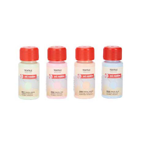 Talens pintura textil creación arte pastel 4x50ml