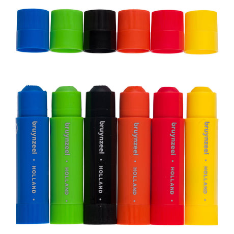Juego de palitos de gouache Bruynzeel básico | 6 colores