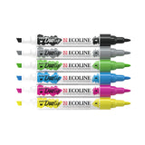 Juego básico de rotuladores Talens ecoline duotip, 6 uds.