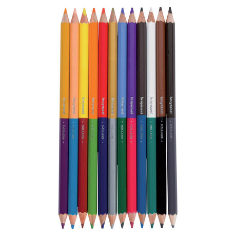 Lápices de colores de doble punta para niños Bruynzeel, 12 uds.