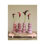 Ideas 4 estaciones jarrón de guijarros h15xã˜7cm rosa 4ass colores