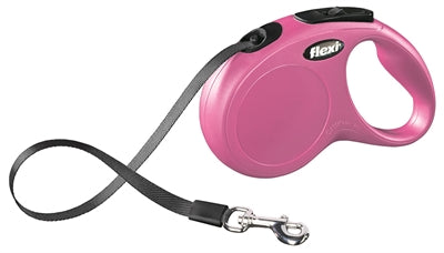 Cinta clásica flexi línea retráctil rosa