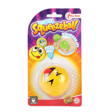 Toi-toys toi juguetes divertido squeezeball emoji en tarjeta