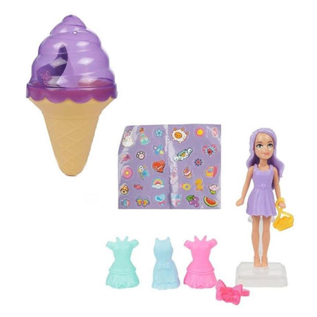 Toi-toys muñeco toi toys sorpresa crema 9cm con accesorios en helado