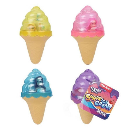 Toi-toys muñeco toi toys sorpresa crema 9cm con accesorios en helado