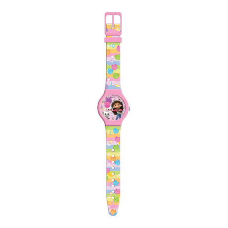 Reloj de casa de muñecas de Gabby en hojalata.