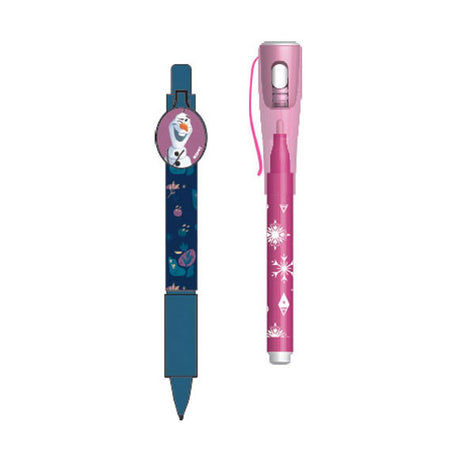 Diario disney frozen 2 con candado, rotuladores mágicos y pegatinas