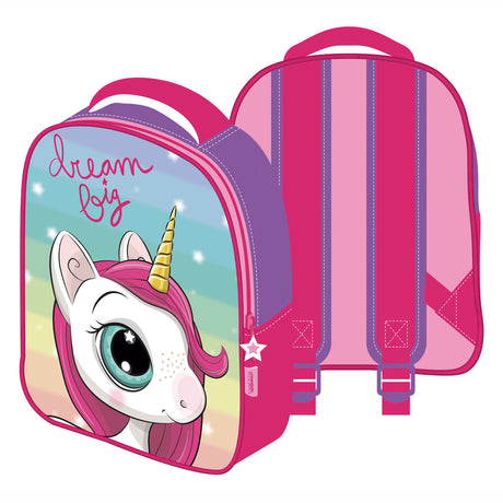 Mochila unicornio 3d sueña en grande