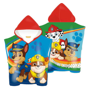 Poncho toalla patrulla canina, 110x55