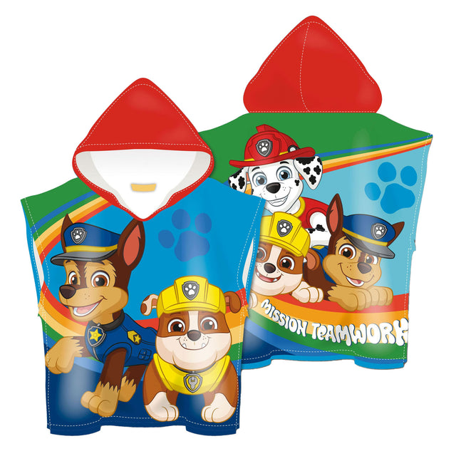 Poncho toalla patrulla canina, 110x55