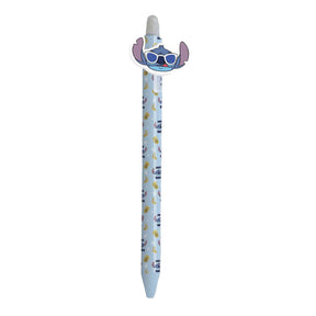 Bolígrafo de gel borrable con punto de adorno - azul