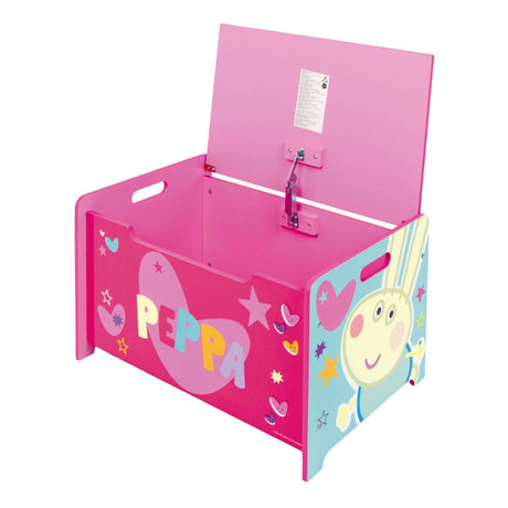 Caja de juguetes de madera peppa pig