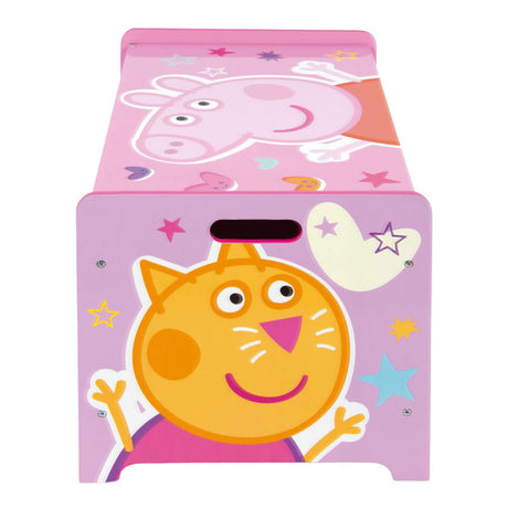 Caja de juguetes de madera peppa pig