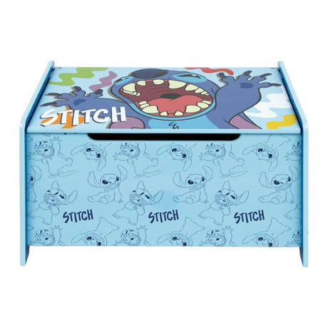 Puntada de caja de juguetes de madera