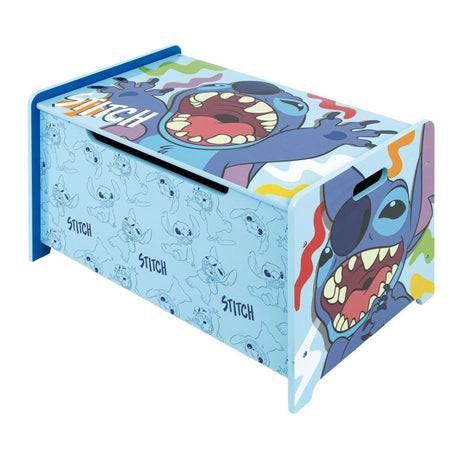 Puntada de caja de juguetes de madera