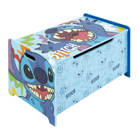 Puntada de caja de juguetes de madera
