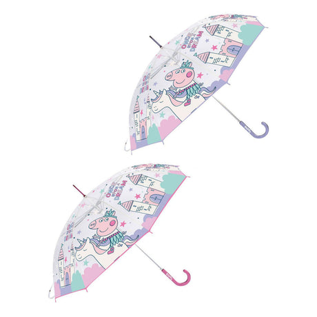 Paraguas transparente peppa pig